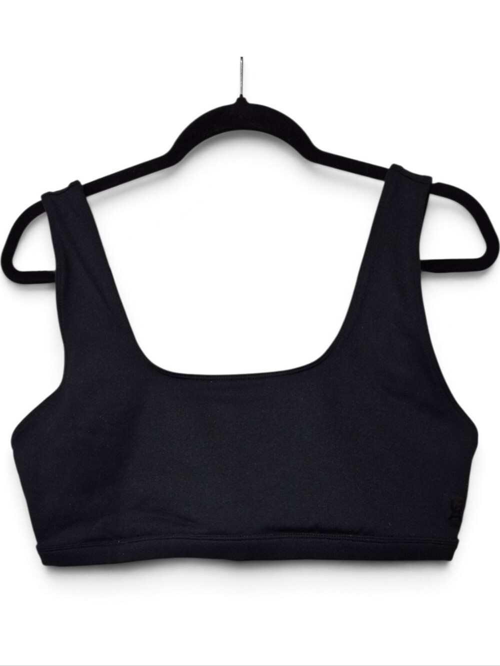 Good American NWT Essential Black Scoop Sports Bra Size 4